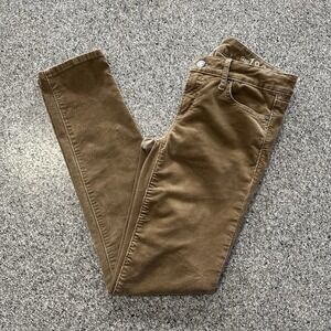 Gap 1969 Pants Womens 25x30 Always Skinny Cords Brown Mid Rise Corduroy Jeans